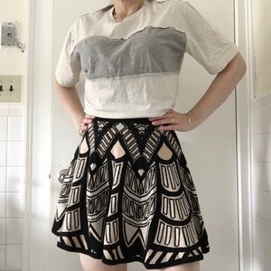 Torn By Ronny Kobo A Line Neutral Skirt